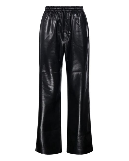 Nanushka Black Drawstring-fastening Trousers