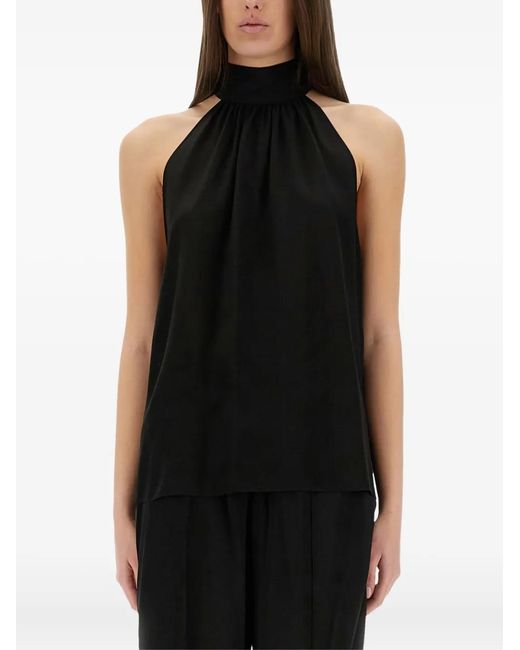 Tom Ford Black High-Neck Halterneck Blouse