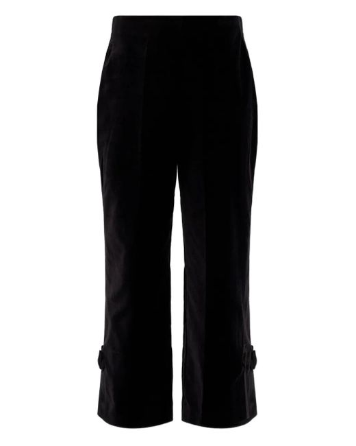 Posse Black Quincy Bow-Detail Trousers