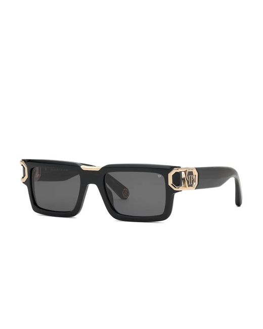 Philipp Plein Gray Rectangular-Frame Sunglasses for men