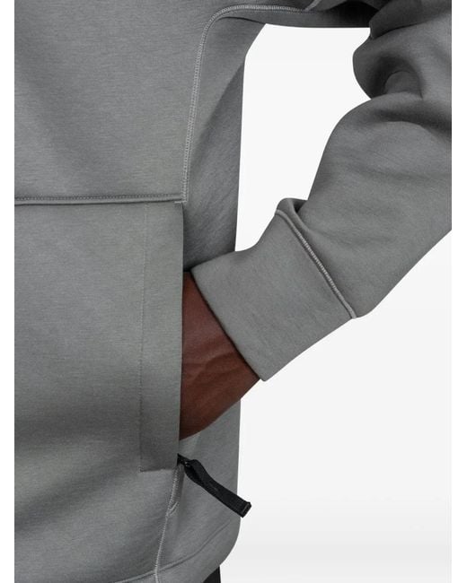 Stone Island Gray Scuba Zipped Hoodie for men