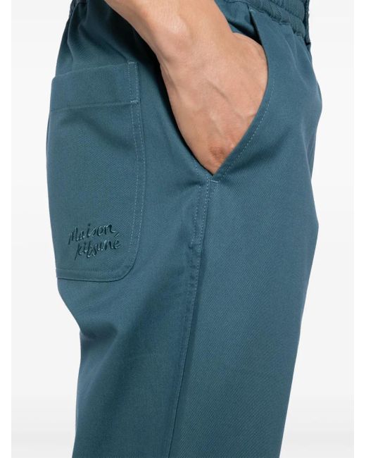 Maison Kitsuné Blue Casual Pants for men