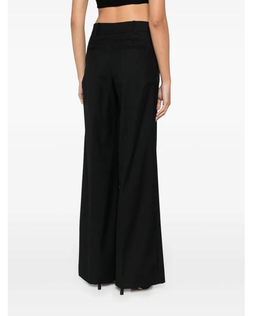 Christopher Esber Black High-Rise Wide-Leg Trousers