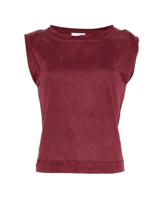 Niu Red Boat-Neck T-Shirt