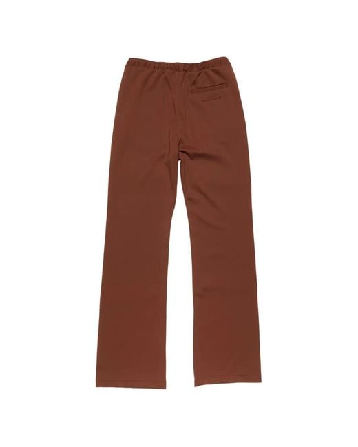 Acne Brown Embroidered Trousers for men
