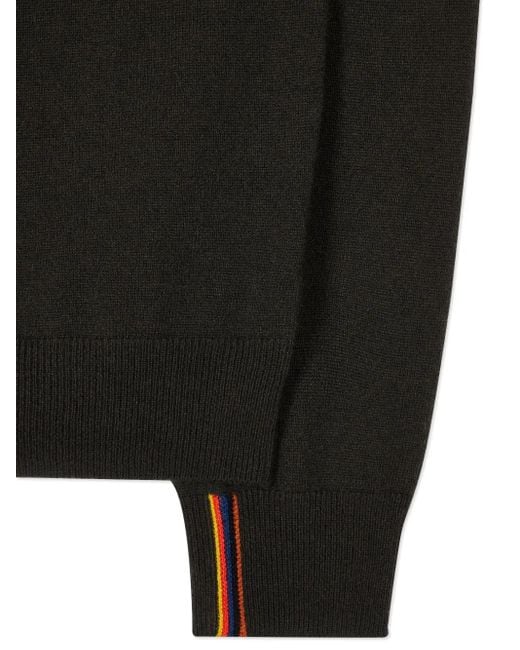 Paul Smith Black Round Neck Long Sleeves Sweather for men