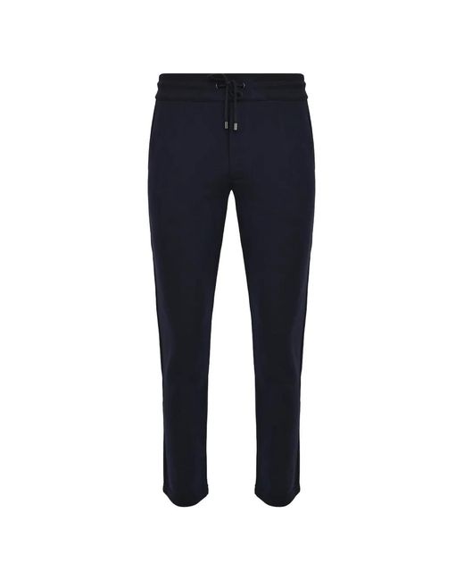 Pal Zileri Blue Drawstring-Waist Track Pants for men