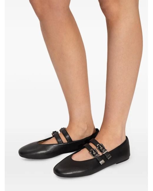 MICHAEL Michael Kors Black Rowen Ballet Flats