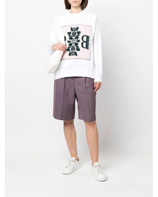 Barrie White Logo-Patch Sweatshirt
