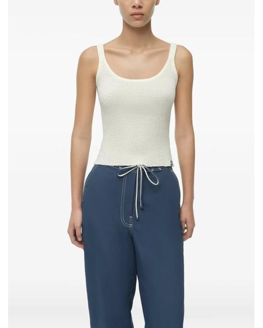 Jonathan Simkhai White Rayne Knit Tank Top