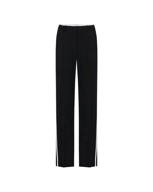 Iceberg Black Side-Stripe Tailored Trousers