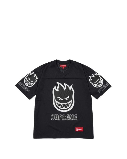 Supreme Black X Spitfire Short-Sleeves T-Shirt for men