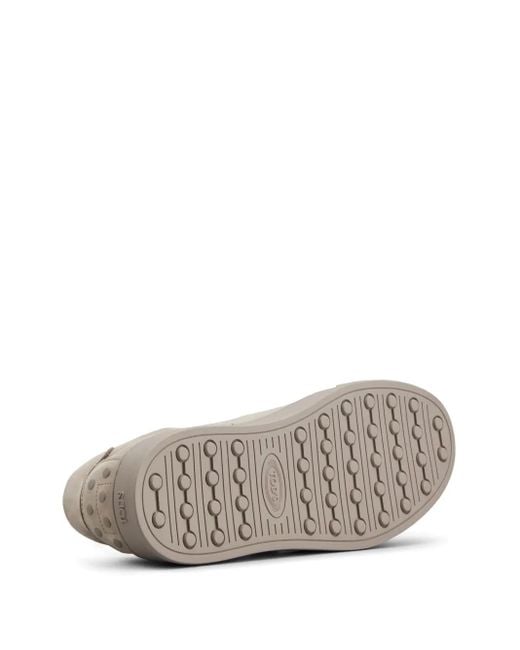 Tod's Gray Leather Sneakers for men