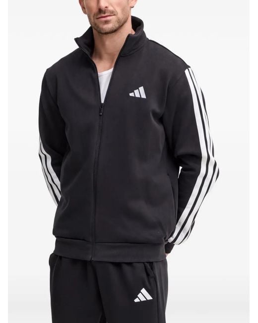 Adidas Black 3-Stripes Tracksuit Set for men