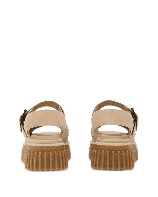 Clarks Natural Buckle-Fastening Sandals