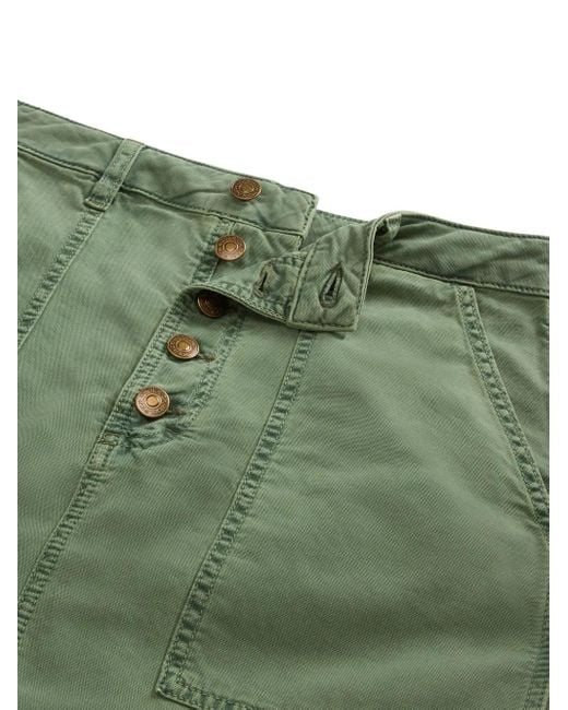 Woolrich Green Cotton Midi Skirt