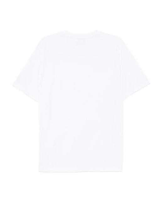 KTZ White Logo Cotton T-Shirt for men