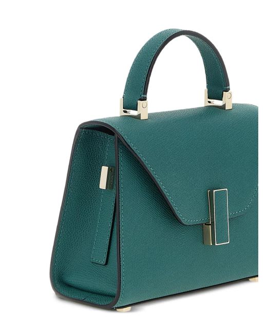 Valextra Green Iside Micro Leather Handbag