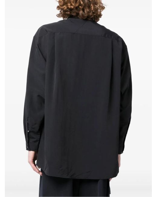 White Mountaineering Black Logo-Patch Shirt for men