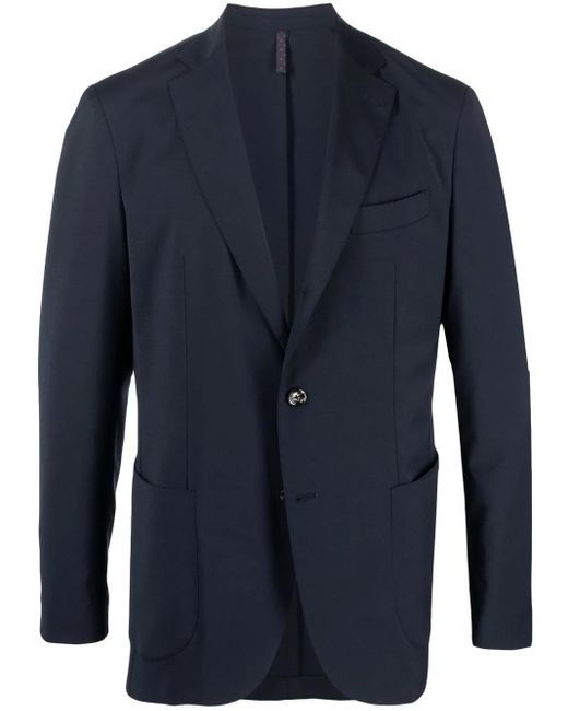 Dell'Oglio Blue Tailored Single-Breasted Suit for men