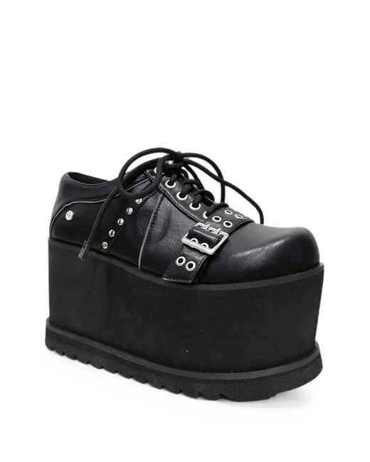 Altercore Black Lumi Platform Shoes