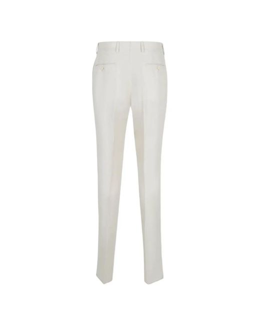 Lardini White Brooch Single-Breasted Suit for men