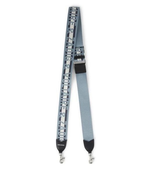 Zadig & Voltaire Blue Logo-Print Strap