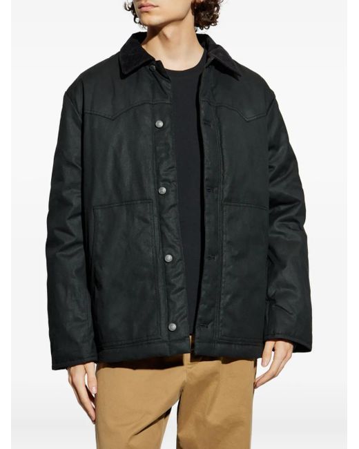 Zadig & Voltaire Gray Panelled Button-Up Jacket for men