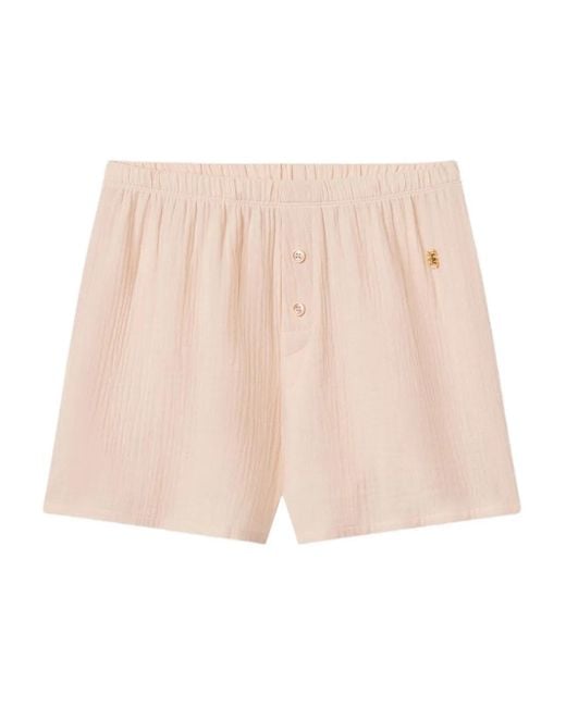 ÉTERNE Natural Jude cotton shorts