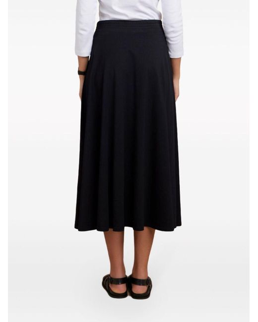 Agnes B. Black High-rise Midi Skirt