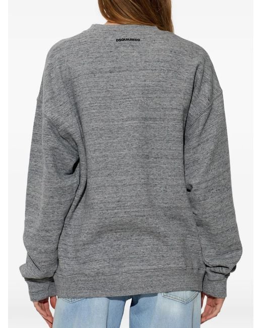 DSquared² Gray Lettered Sweatshirt