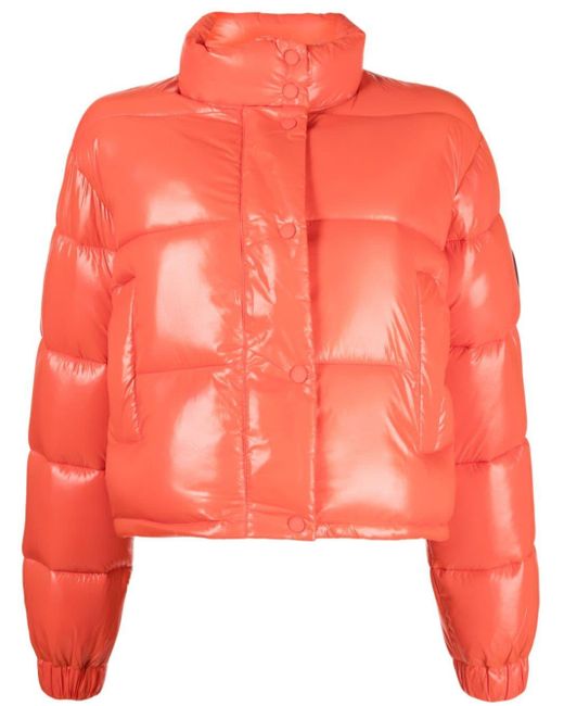 Orange crop shop puffer jacket