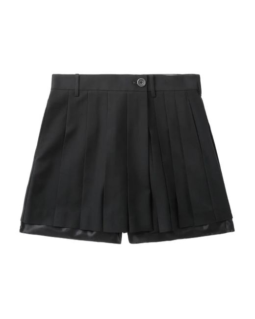 Falda con diseño cruzado Helmut Lang de color Black