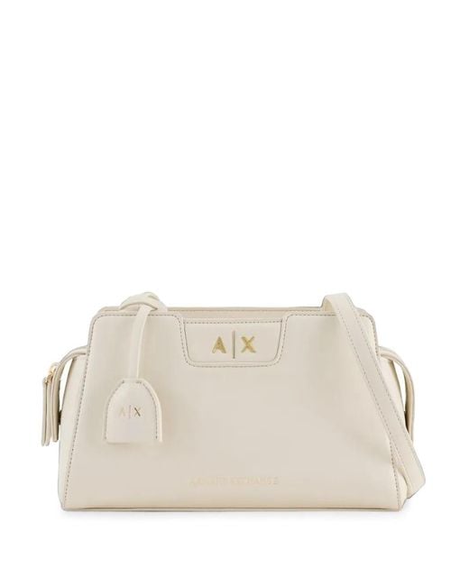 ARMANI EXCHANGE Natural Logo-Detail Cross Body Bag