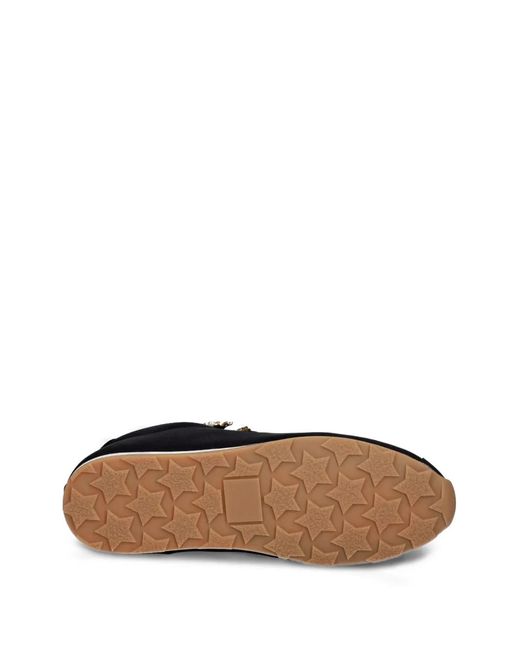 Jeffrey Campbell Black Shelter Crystal-Embellished Faux-Pearl Sneakers