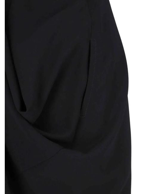 Aspesi Black Crepe Maxi Dress