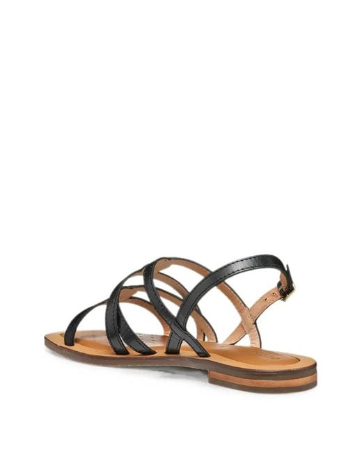 Geox White Strappy Buckled Sandals