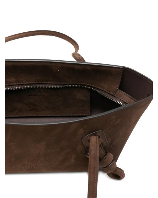 Hereu White Knot-Detail Shoulder Bag