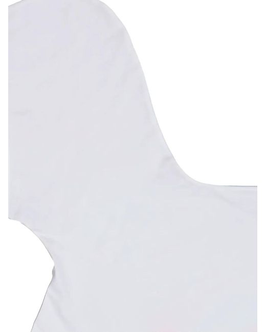 PROTOTYPES White Logo-Print Hoodie