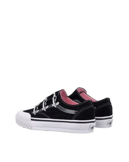 Vans Black Premium Old Skool Wrap Karina Leather Sneakers
