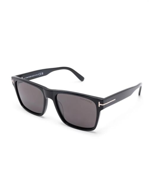 Tom Ford Gray Calder Square-Frame Sunglasses