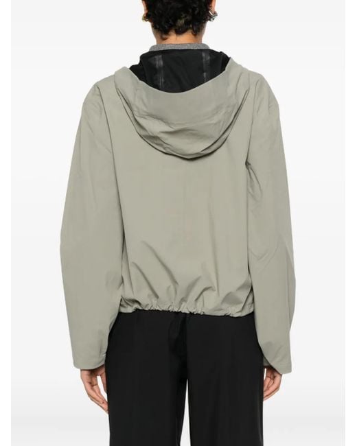 Rains Natural Hooded Zip-Fastening Jacket