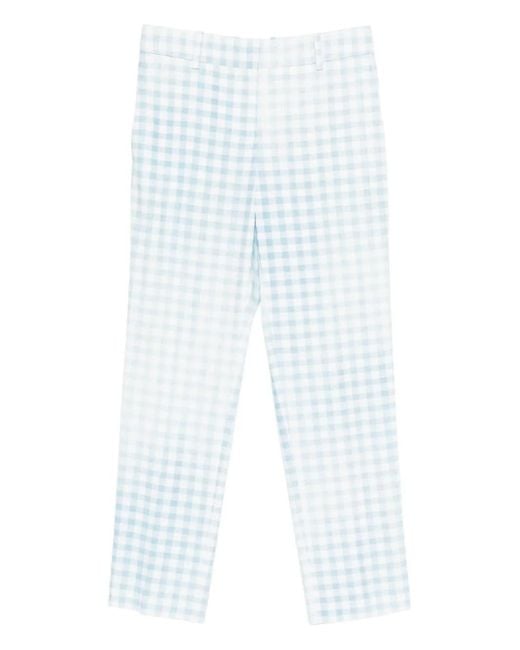 Ermanno Scervino White Gingham Trousers