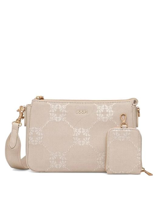 Joop! Natural Mosaico Jasmina Monogram-Pattern Shoulder Bag