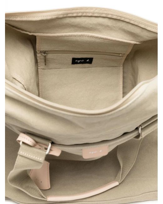 Agnes B. Natural Cotton Tote Bag