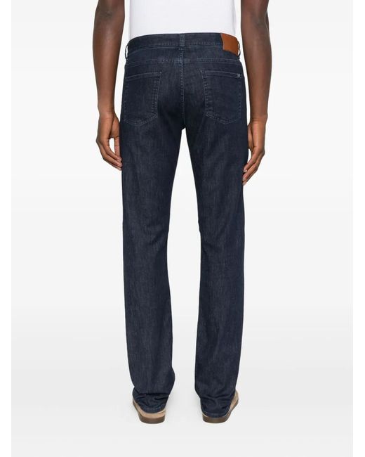 メンズ Canali コットンブレンド ジーンズ Blue