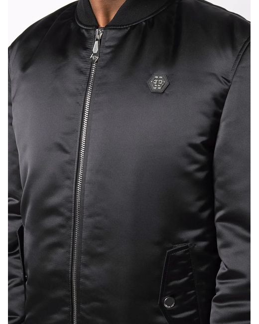 Philipp Plein Multicolor Logo-Print Bomber Jacket for men