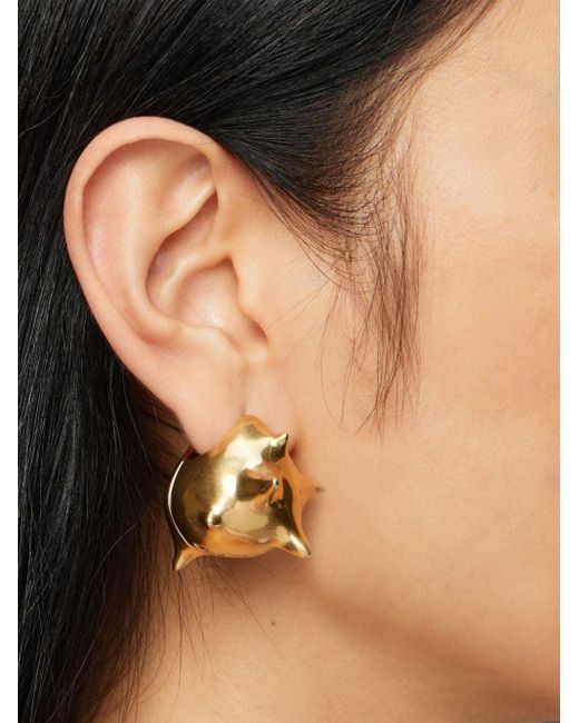 Ferragamo Metallic Rock huggie Earrings