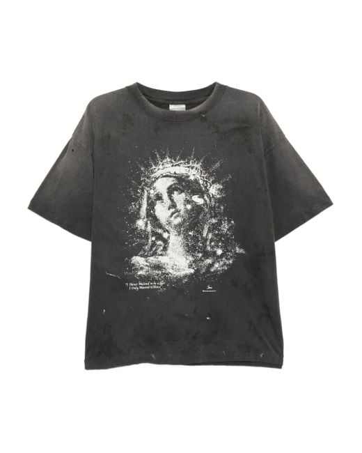 T-Shirt À Imprimé Graphique SAINT Mxxxxxx pour homme en coloris Black