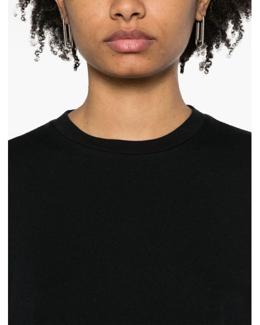 Agolde Black Long-sleeve Cotton T-shirt